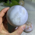 White Agate Sphere Wholesale Natural Crystal Sphere  Agate Ball for Sale