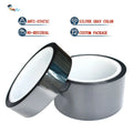 2- Silver Gray Grey Color Low Static Anti-Static ESD Packaging Protection PET Film Self Adhesive Tape MegaBDM