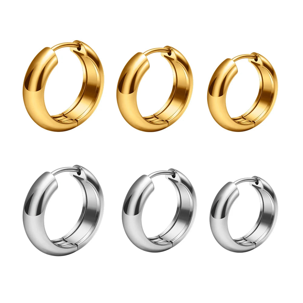 ASTM F136 Titanium Earrings Hoop Huggie Septum Clicker Nose Ring 16G Cartilage Helix Tragus Ear Lobe Body Piercing Jewelry