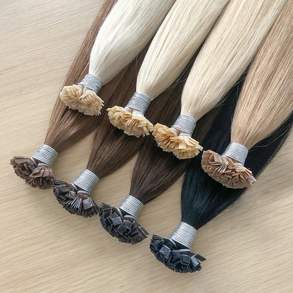 Direct Factory Wholesale Virgin Cuticle Russian Double Drawn Hair K Tip Hair Extensions