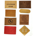 Custom Laserable Leatherette Hat Rectangle Patches Embossed Leather Patch Label Logo Embossed Sewing on PU Leather Patch