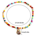 Wholesale Boho Beaded Anklet Bracelet Gold Silver Shell Anklet Chain Colorful Beaded Foot Jewelry for Women and Girls