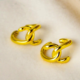 2026 Wholesale Women's Personality Wrapping Ear Cuffs Twisted Earrings Circle Designer Clip on Earrings