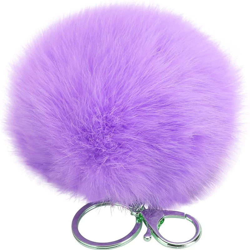Fashion Pom Set Plushie Plush Custom Small Ball Toy Stuffed Animal Fluffy Keychain