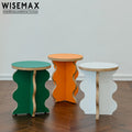 WISEMAX FURNITURE Multi-functional Home Living Room Furniture Color Round Modern Side Table Flower Shape Creative Wooden Stool