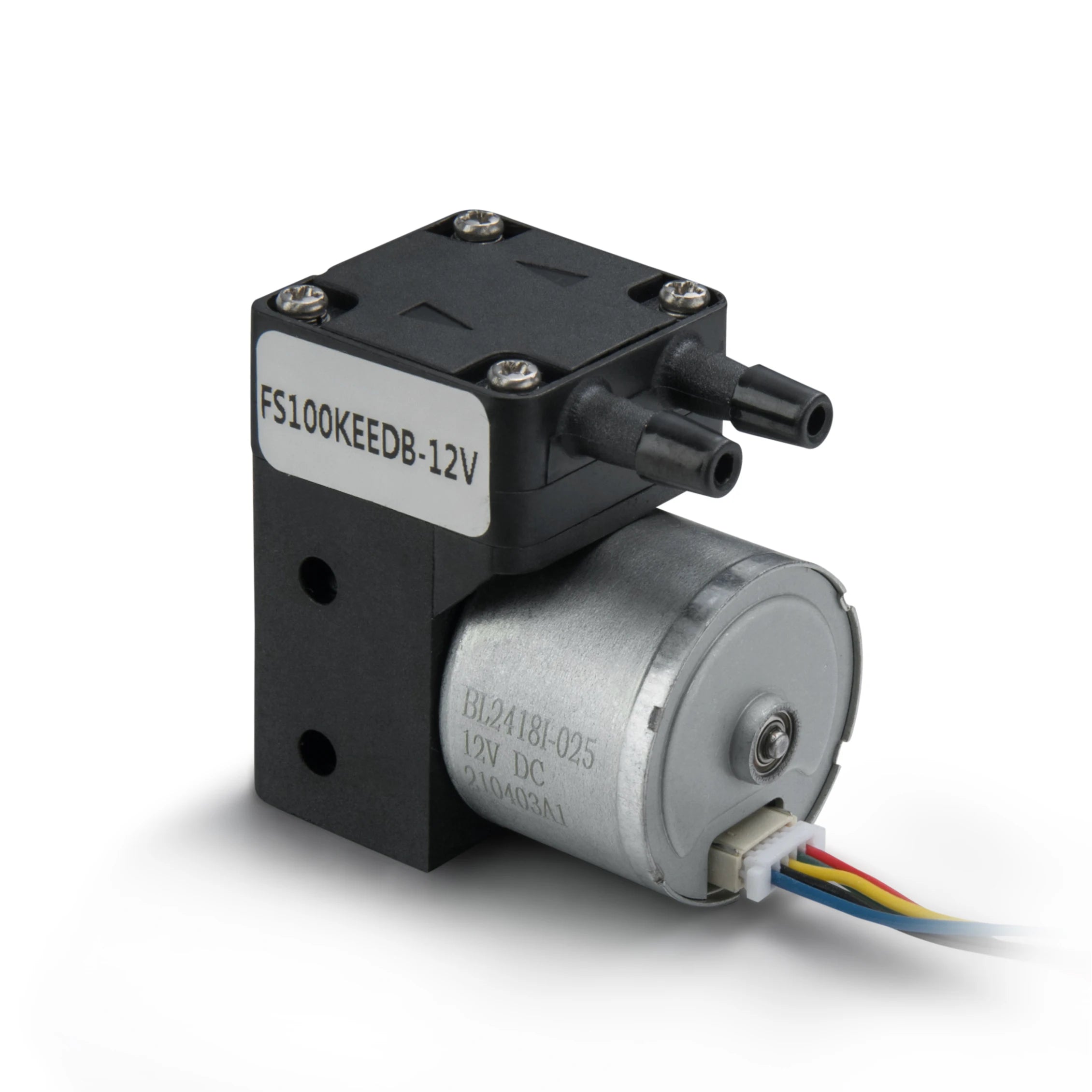 24Vdc Industrial 20-100ml Anti Corrosive PTFE Diaphragm Brushless Motor OEM Electronic Portable Micro Water Pump FKM Valve Low
