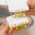 Fashion Jewelry Anti-allergy Gold Plated Hoop Earrings Women 18K Gold Big Hoop Earrings Stainless Steel Earrings Jewelry