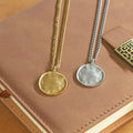 Stainless Steel Casting Made 25mm Blank Disc Pendant Necklace for Boy Girls Fashion Jewelry