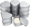 Tinplate Necklace Jewelry Storage Box Aromatherapy Candle Jar Heart-shaped Gift Packaging Frosted Iron Box