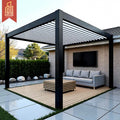 Customized Bioclimatic Aluminum Alloy Hardtop Canopy Gazebo Waterproof Louvered Design Garden Patio Outdoor Metal System Pergola