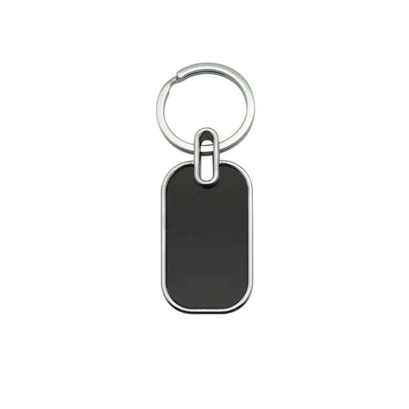 2023 Wholesale Customized Sublimation Blanks Keychain Luggage Tags Advertising Promotional Hotel Laser logo Metal Keychain
