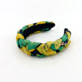 Luxury Custom Crystal Green and Gold St. Patrick Braided Pearl Headband for Girls Winter Hair Accessory