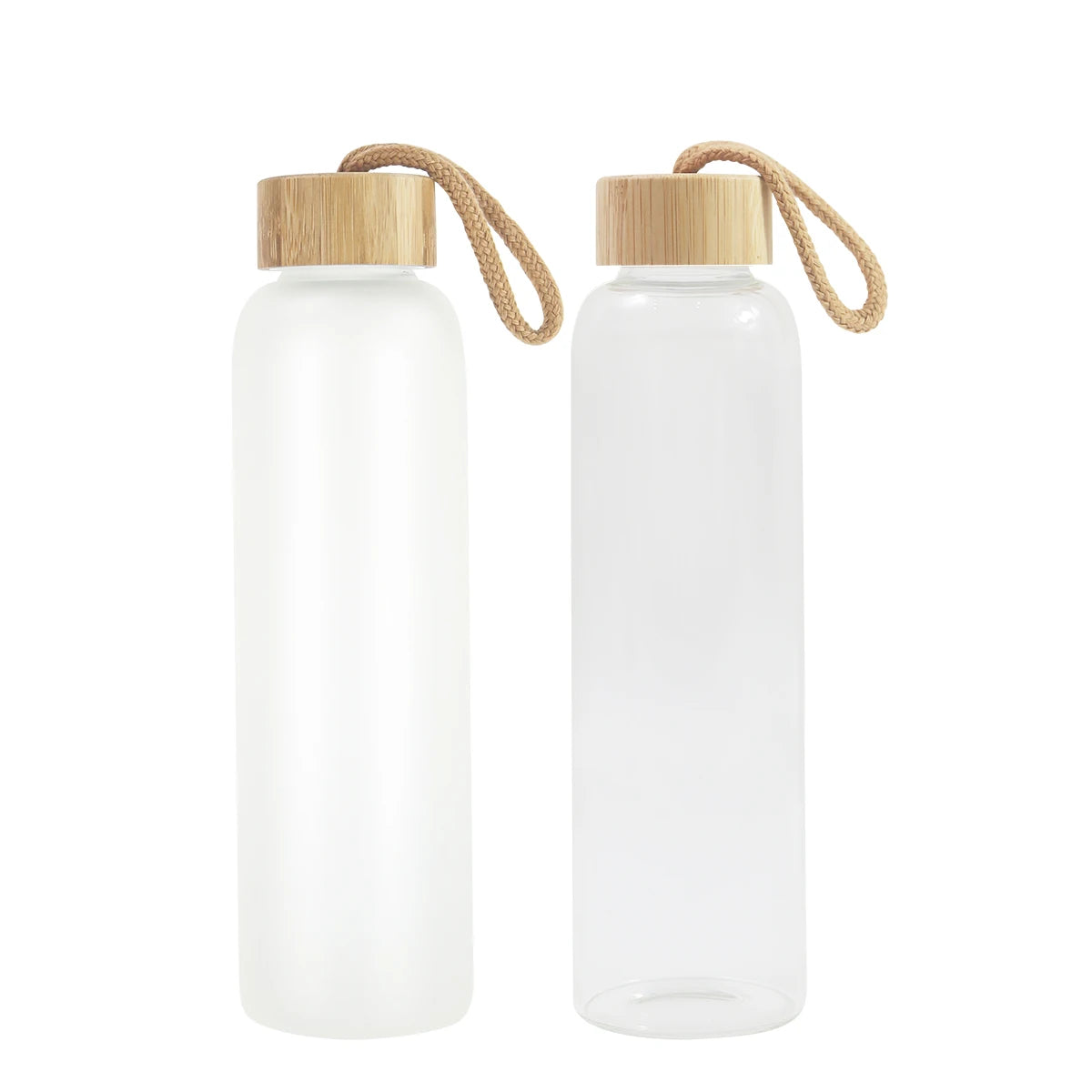 New Style 500ml Sublimation Glass Cup With Bamboo Lid and Tea Tumbler Water Bottle With Strainer