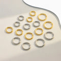 MICCI Hypoallergenic Jewelry Non Tarnish Pvd Gold Designer Twist Stainless Steel 18K Gold Plated Mini  Fashion  Hoop Earrings