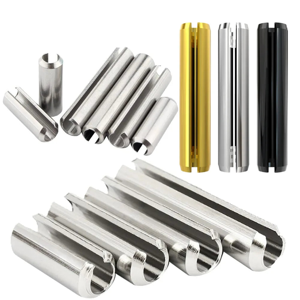 Wholesale 304 316 Stainless Steel Slotted Split Pin Spring Loaded Hollow Dowel Lock Pin