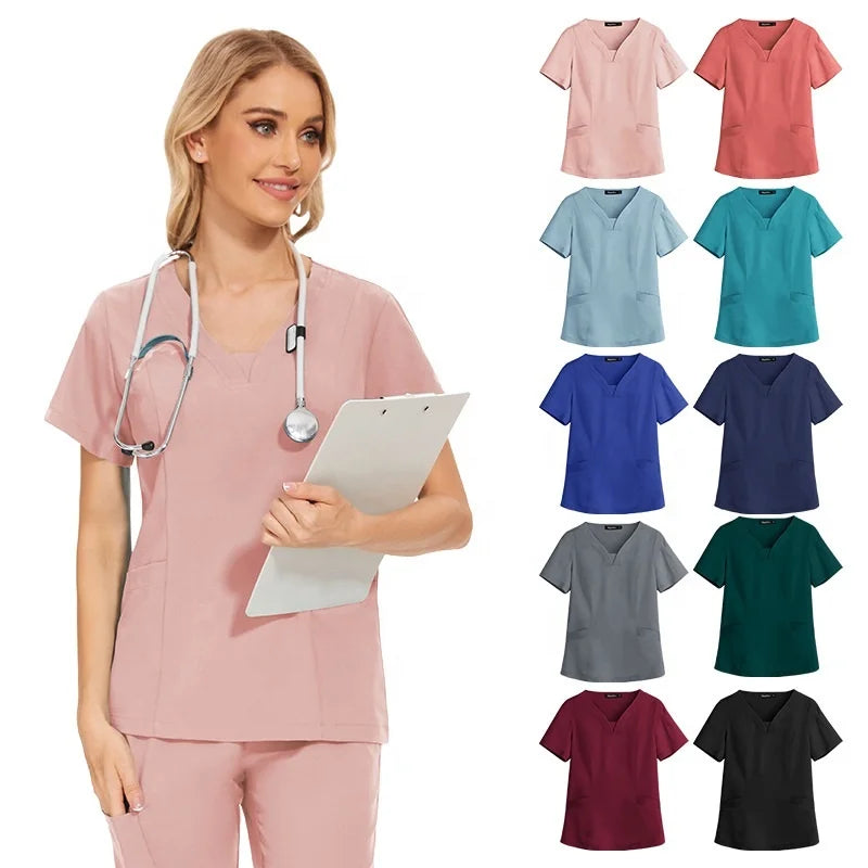 Hospital Dental Operating Room Jogging Pants Nurse Uniform Oem logo Doctor Uniform Scrub Suits Tops Jogger Pants Scrubs Set Sets