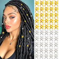Alloy Hair Rings Braid Accessories Gold Silver Embossed Hollow Aluminum Buckle-European American Style Wedding Occasion Hj Brand