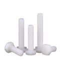 DIN933 M10 White Nylon Plastic PA66 External Hex Bolts Hexagonal Head Insulation Bolt Diameter 10mm Length 15mm-90mm