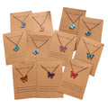 Hot Selling Classic Bohemian Enamel Necklace with Colorful Butterfly Pendant Zinc Alloy Link Chain Europe America's Favorite