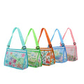 New Fashionable Reusable Canvas Shell Collecting Bag Mesh Beach Seashell Collecting Bag for Kids