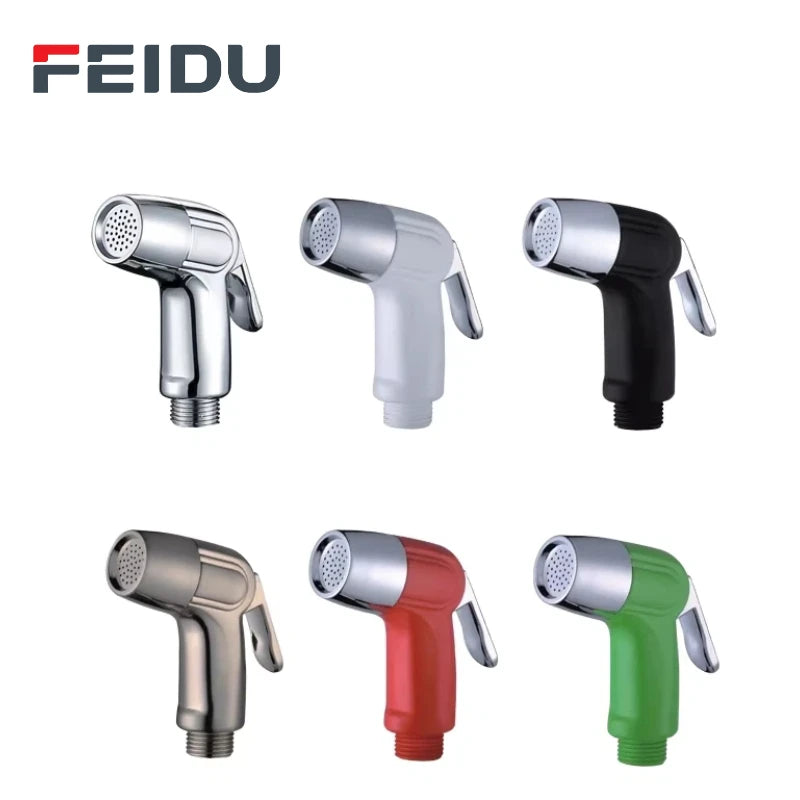 FEIDU ABS Bathroom Wall-mounted Hand-held Retractable Bidet Sprayer Toilet Shatff Bidet Set