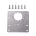 Steel Kitchen Cupboard Door Hinge Repair Kit with Mounting Plate Screws Flat Fixing Brace Brackets Packed in Bag