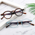 Unisex Vintage Trend Eyeglasses Simple Frame Anti-Blue Light Anti-Radiation Fashionable PC Material Black Transparent Green