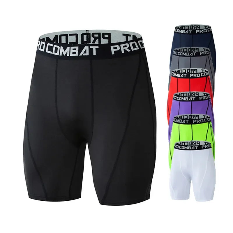 OEM Top Selling Men Workout Shorts Leggings Football Leggings Quick Dry Training Athletic Fitness Compression Tight Gym Pants