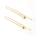 14K Gold Filled 0.7mm GF Box Chain 3mm Silicone Beads Adjustable Earrings DIY Tarnish Resistant Jewelry Findings Accessories