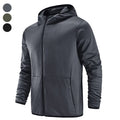 High Quality Zipper Casual Outdoor Long Sleeve Hooded Coat Custom Running Windbreaker Sports Yoga Jacket for Men