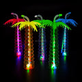 PET Plastic 500ML Disposable Luminous Coconut Tree Cup Drink Bottle Lamp Juice Bottle for Christmas Valentine's Day Graduation