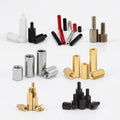 Customized Anodized Aluminum Threaded Spacer Round Standoffs M3 M4 Non-standard Through Hole Standoffs