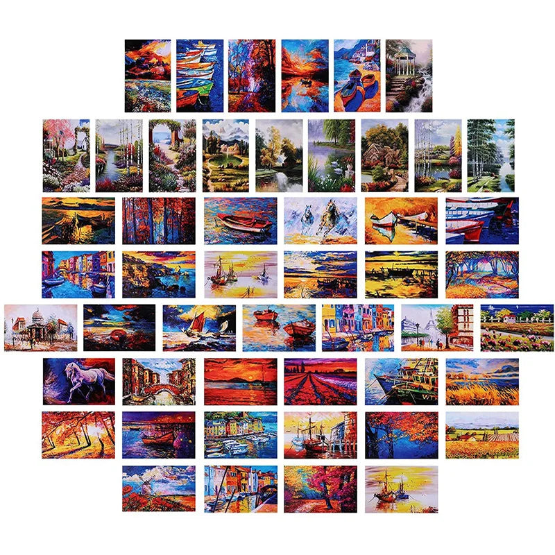 Hot Sale 4 X6 Inch 50pcs Custom Business Card Kit with Offset Paper for Wall Aesthetic
