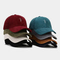 Corduroy Embroidery Faith Baseball Cap Sporty Cotton Trucker Hat with Duck Tongue for Men and Women Casual Casquette Caps