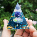 Wholesale Crystal Amethyst Spheres Tree Chakra Om Symbol Orgonite Orgone Pyramid Resin Crafts Polished Technique