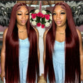 13x4 Reddish Brown Wig with Frontal Natural Real Hair Lace Front Wig Vendors Wholesale Cheap 13x6 Hd Human Hair Lace Front Wigs