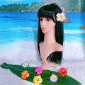 7CM Bride Artificial Hawaii EVA Foam Hibiscus Flower Hair Pick Island Party Crown Flower