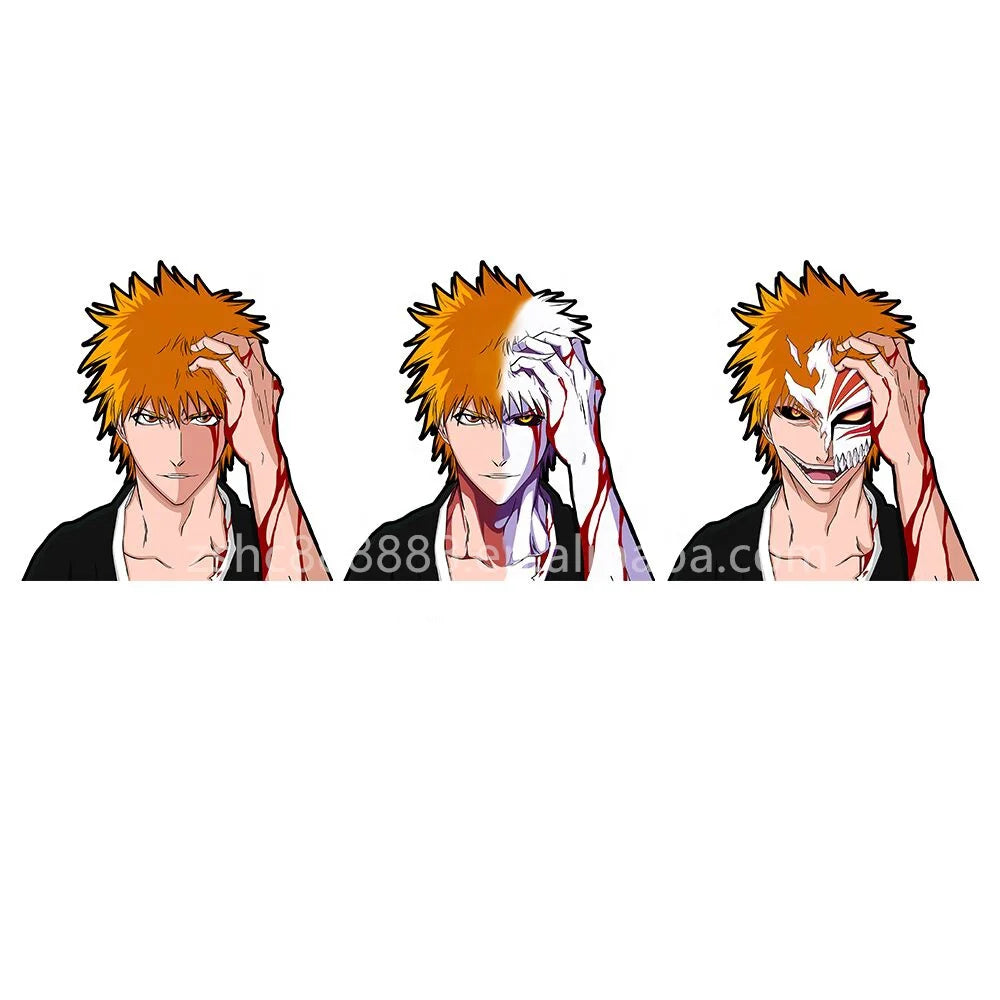 Newest Design Anime BLEACHed 3D Motion Stickers Character Kurosaki Ichigo Stickers for Car Laptop