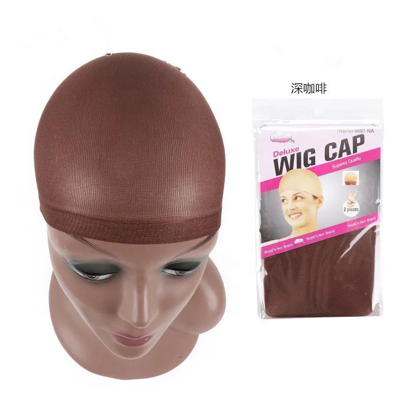 2pcs/bag Stocking Wig Making Caps Hair Nets for Wig Maker Nylon Wig Cap Wholesale Supplier