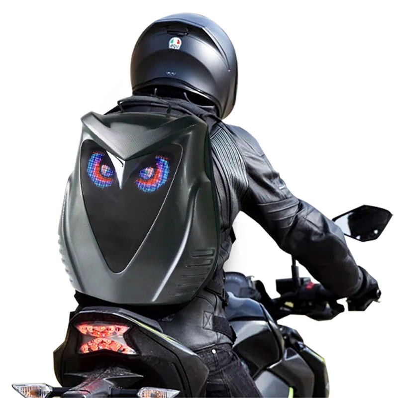 LOY Personality Customized Helmet Bag Hiking Outdoor Night Shadow Led Backpack Running Riding Backpack Cycling Bag