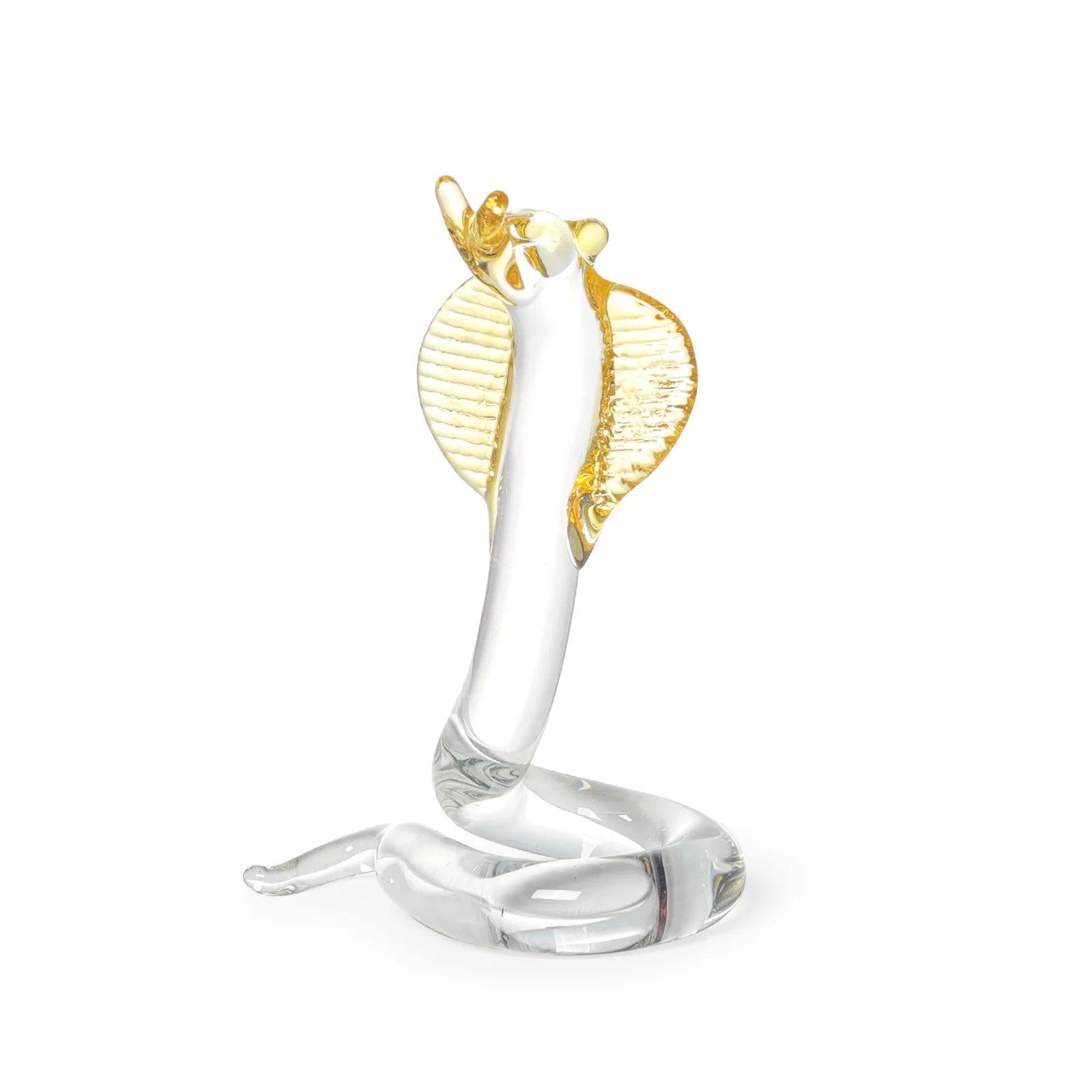 Crystal Cobra Snake Handicraft Ornaments Figurine Art Animal Collection Statue Collectible Home Decor Gifts