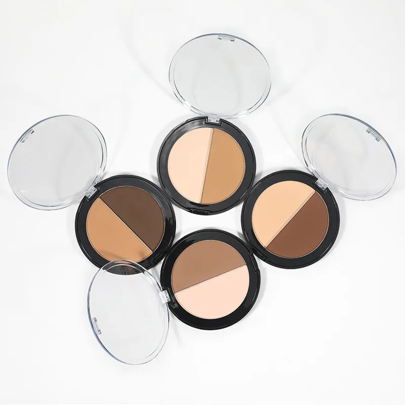 Low MOQ Vegan Cruelty-Free Bronzer Cream and Powder Palette Custom Private Label Mineral Contour Makeup