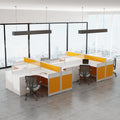 Custom Modern Office Workstation Modular Partition Cubicles 2-4 Person Office Cubicle Partition Modern Office Furniture