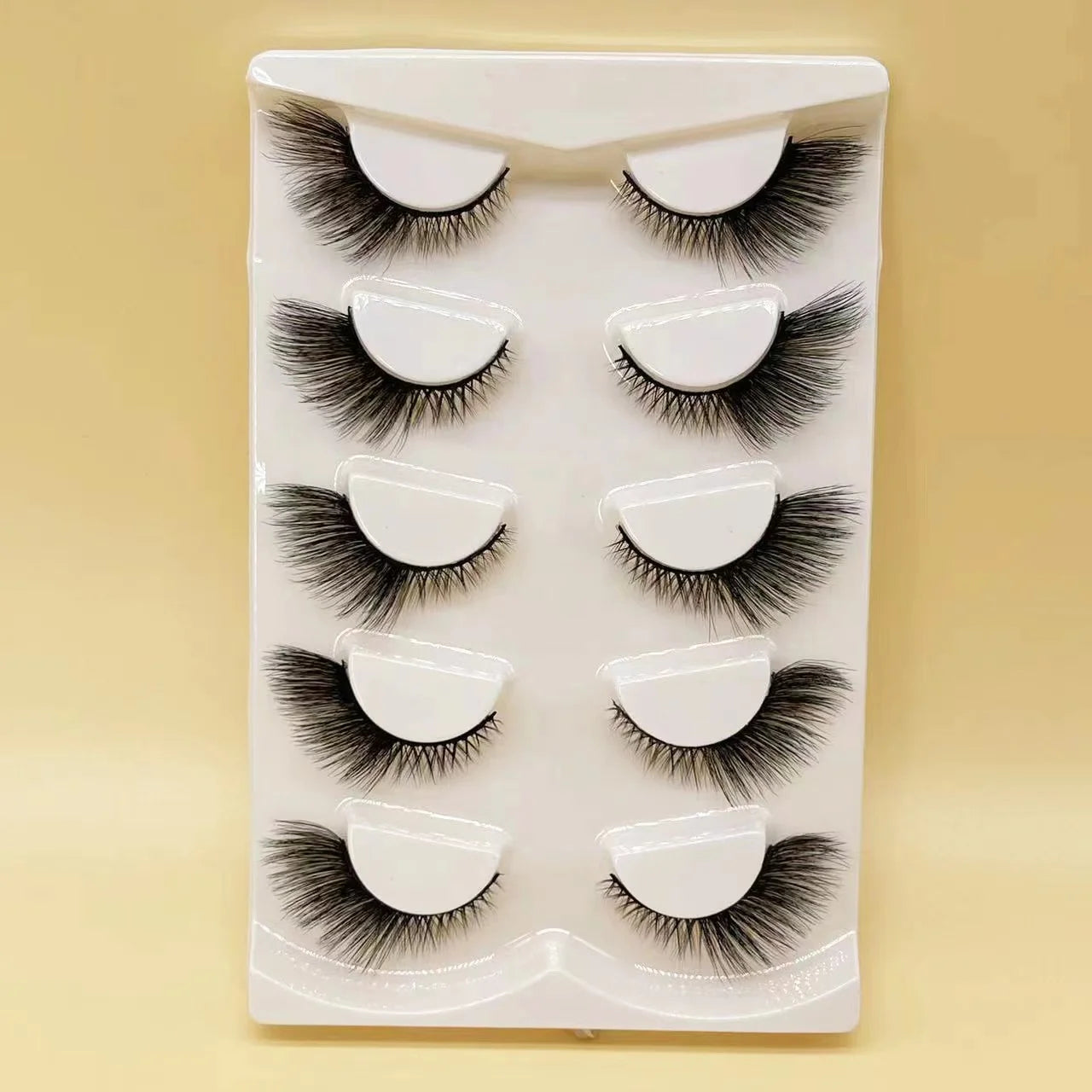Best Seller False Cat Eye Style Full Strip Lashes Short Faux Mink Eyelashes Silk Cat Eye Eyelashes OEM logo Wholesale