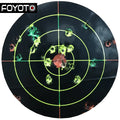 New Design 8 Inch Round Tri-Color Splash Self Adhesive  Splatter Burst Shooting Paper Target