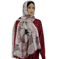 Wholesale Custom Made Print Flower Cotton Viscose Hijab Scarf Muslim Hijab Hot Selling Scarf Viscose Hijab