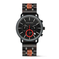 For DODO DEER Sport & Fashion Quartz Wristwatch for Men Auto Date Male Stop Watch with Wood & Metal 43mm Dial Diameter Wholesale
