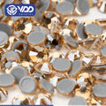 VDD 058 Golden Shadow High Quality Hot-Fix Glass Rhinestone Crystal Flatback Strass Stones DIY Garment Decoration Wedding Dress