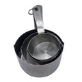 4pcs Kitchen Tools Stainless Steel Measuring Spoons Set and Plastic Measuring Cup for Cooking and Baking MegaBDM