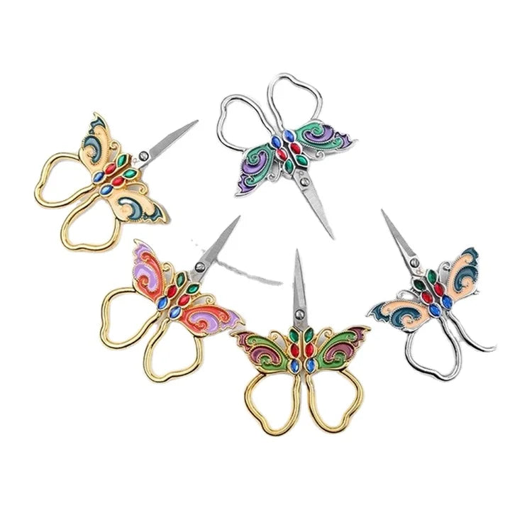 Wholesale Vintage Butterfly-shaped Cross-stitch Scissors Home Portable Scissors